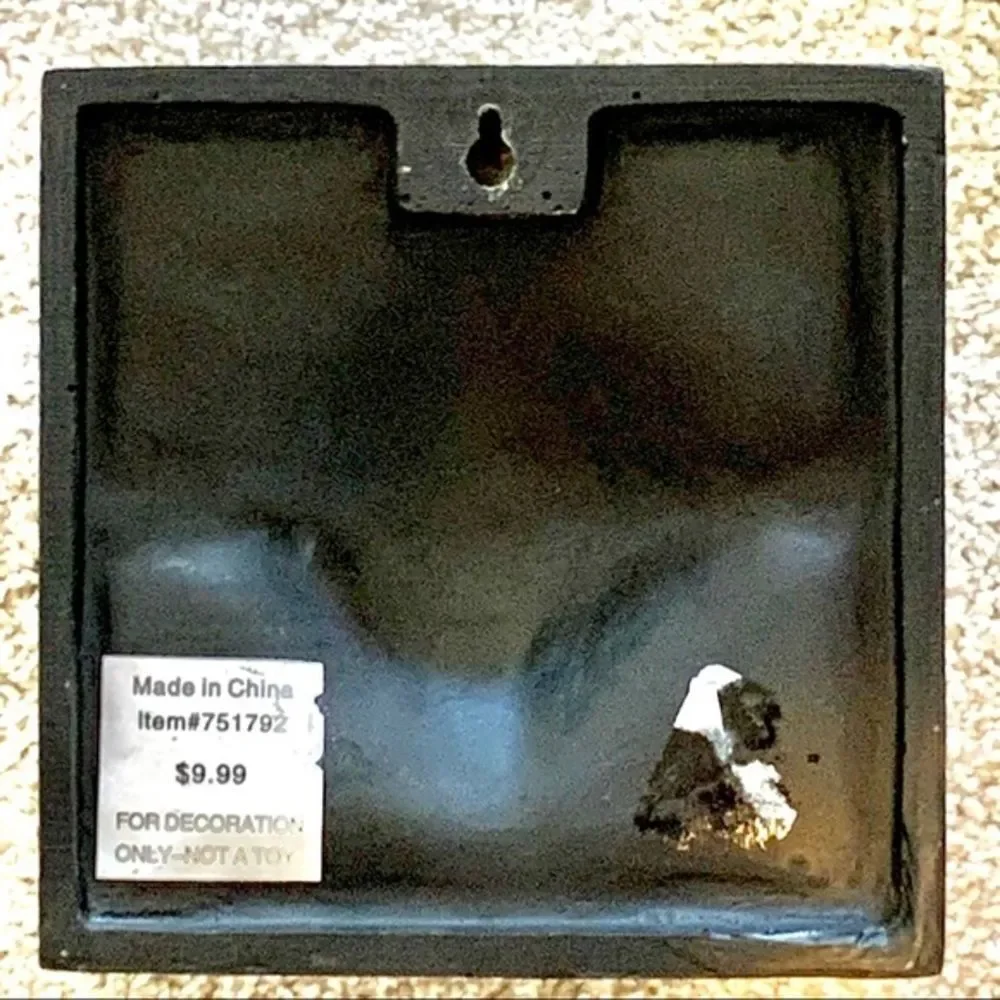 3 Black‎ Resin Composite Wall Plaques